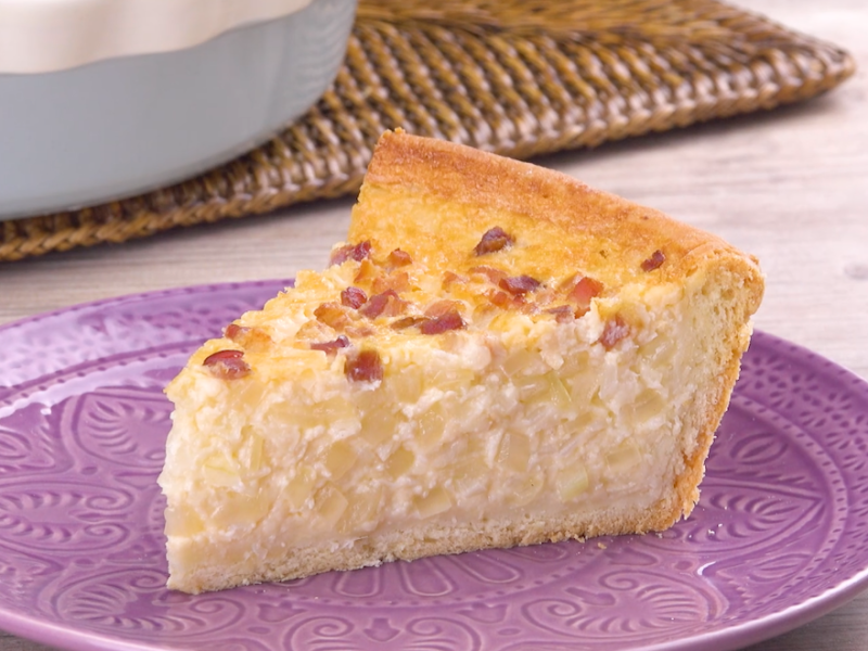 Zwiebelkuchen mit Speck