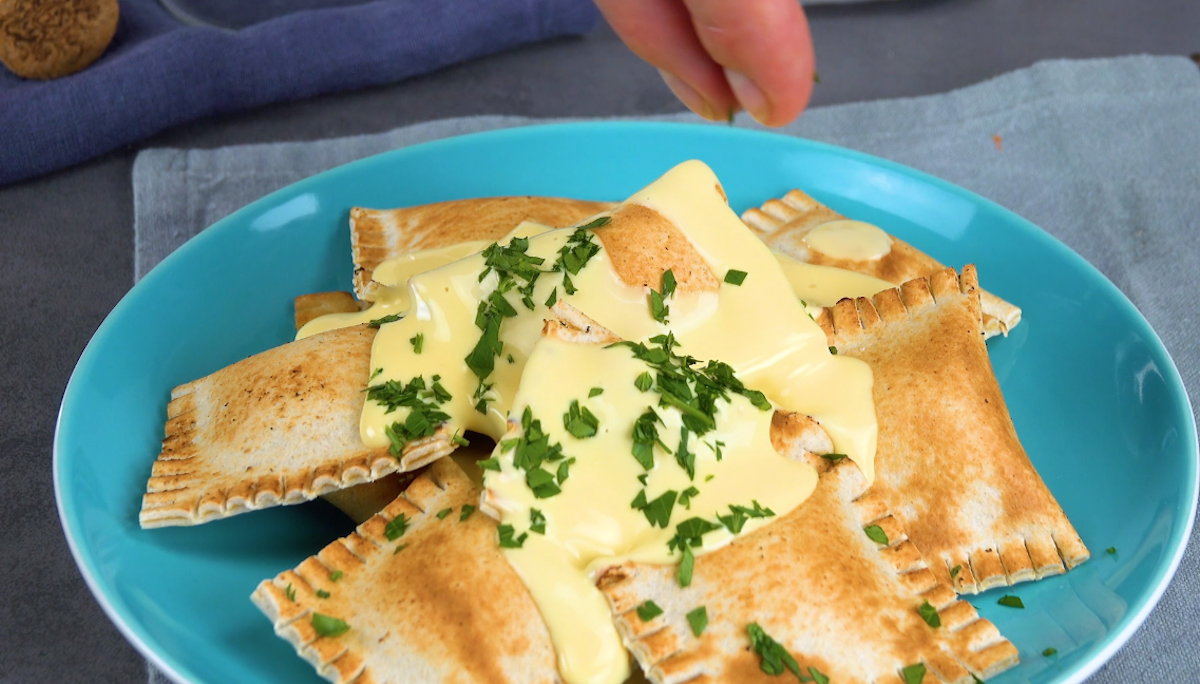 Ravioli aus Toastbrot Ã  la Hawaii