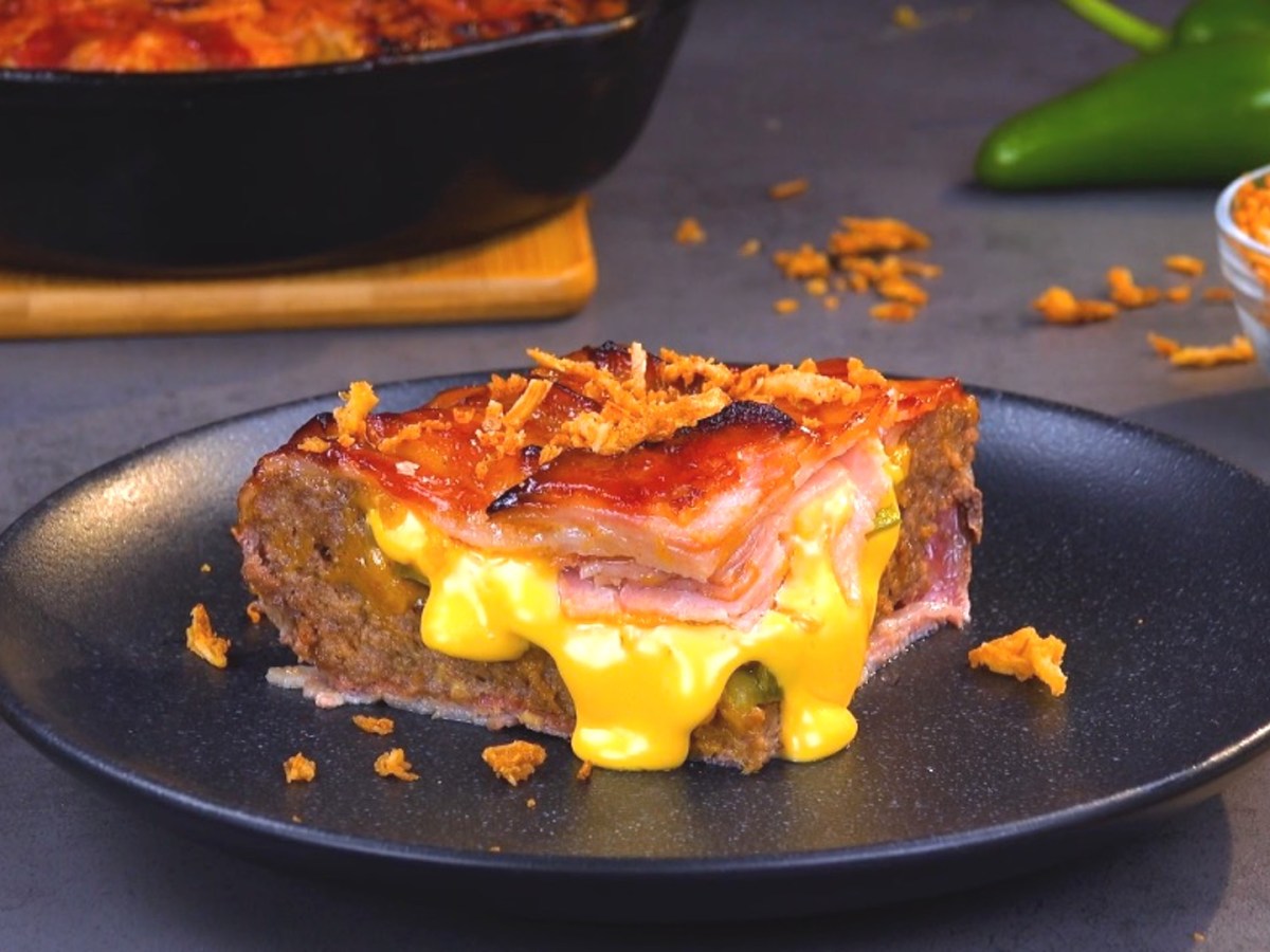 Bacon-Pie mit Hackfleisch