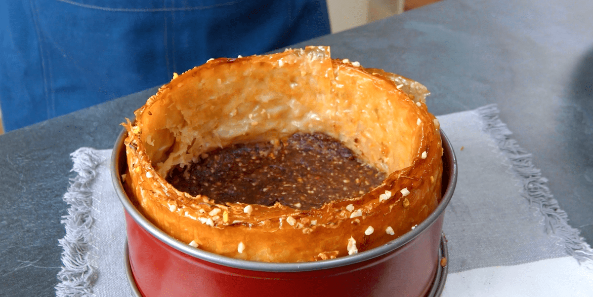 Nussboden im Baklava-Ring