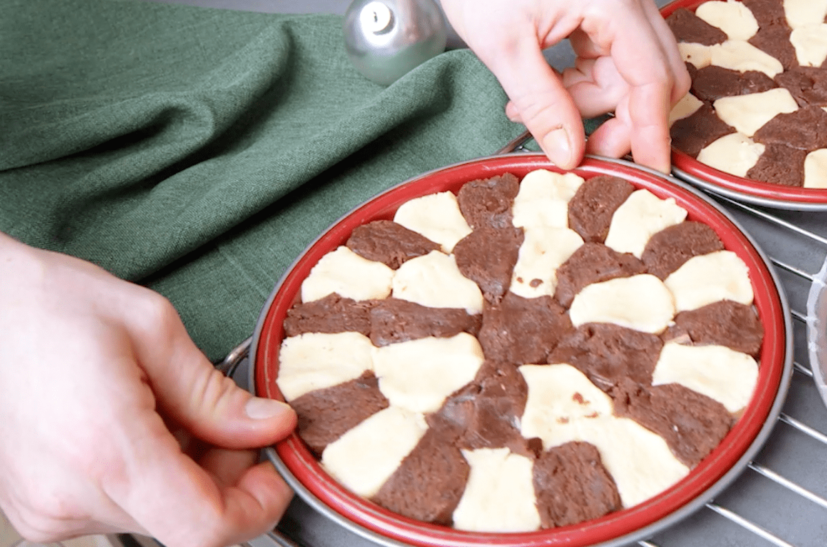 PlÃ¤tzchenplatten vor dem Backen