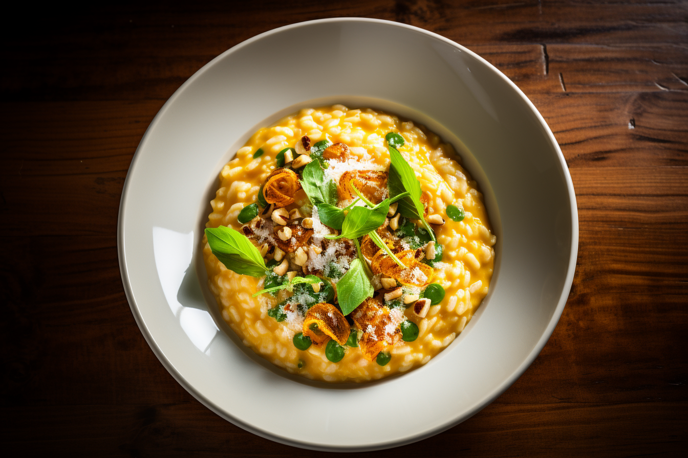 Herbst-Risotto mit KÃ¼rbis, Pinienkernen und Parmesan