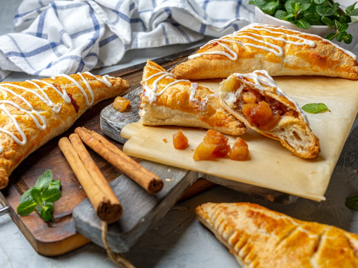 Apfel-Kürbis-Taschen mit Blätterteig: einfacher geht’s kaum