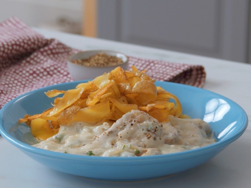 Raffinierte Alltagsküche: Schweinefilet in Blumenkohlsoße