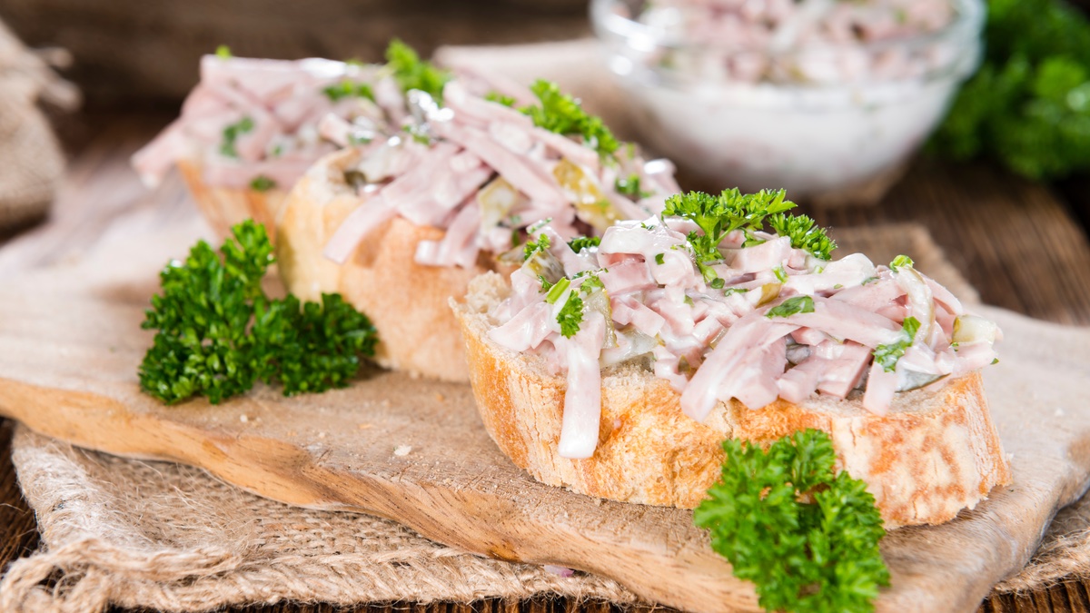 Veganer Fleischsalat