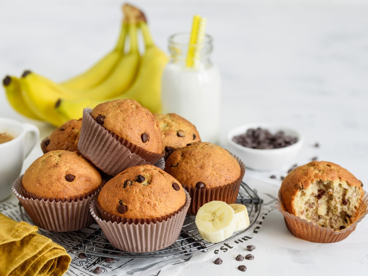 Frühstücksidee: schnelle Bananen-Muffins