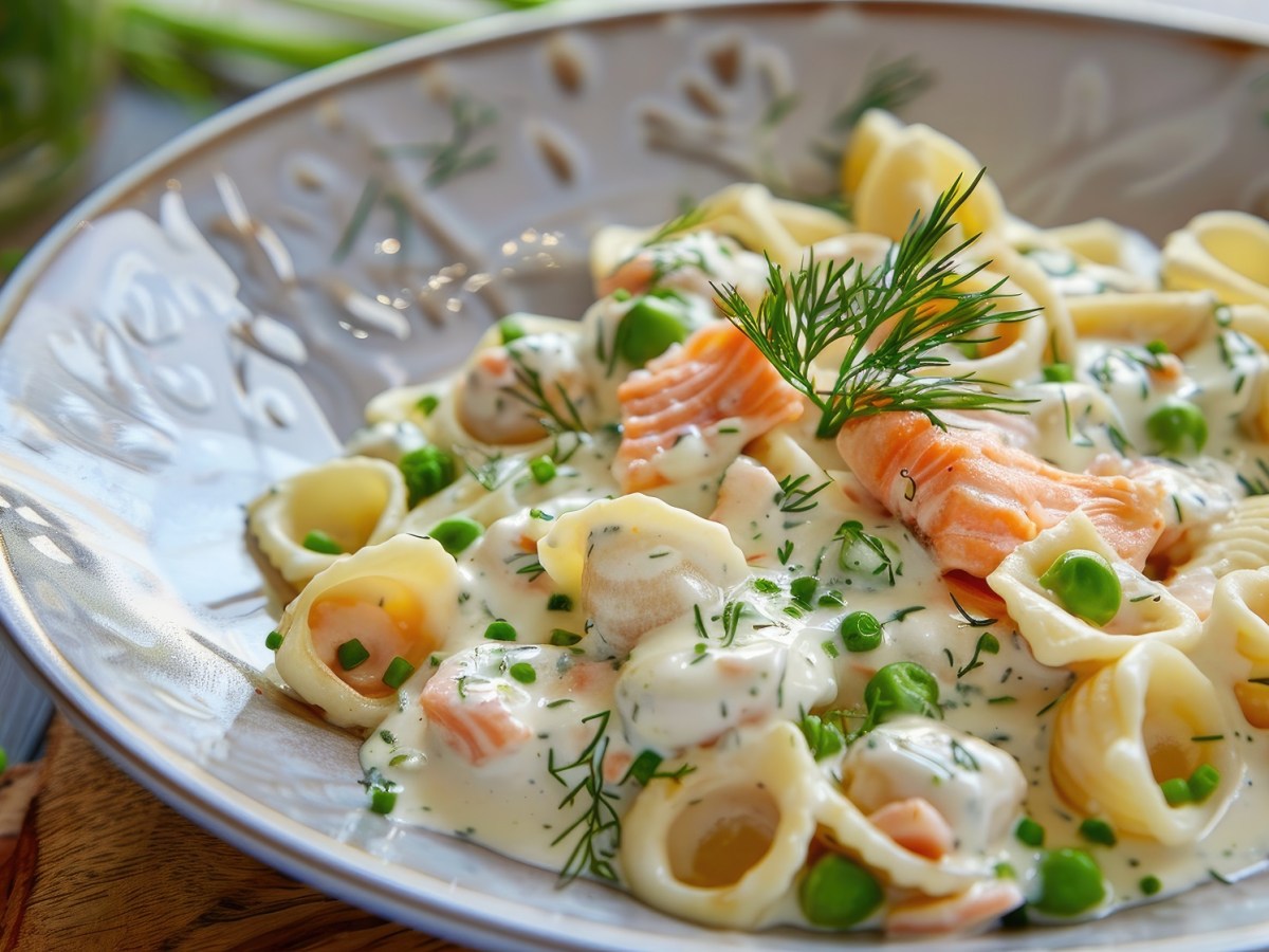 Orecchiette mit Lachs und Erbsen in Dillsoße: Gönn dir einen Teller Pasta-Glück