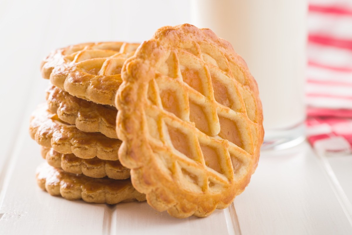 Ein Stapel Apple Pie Cookies.