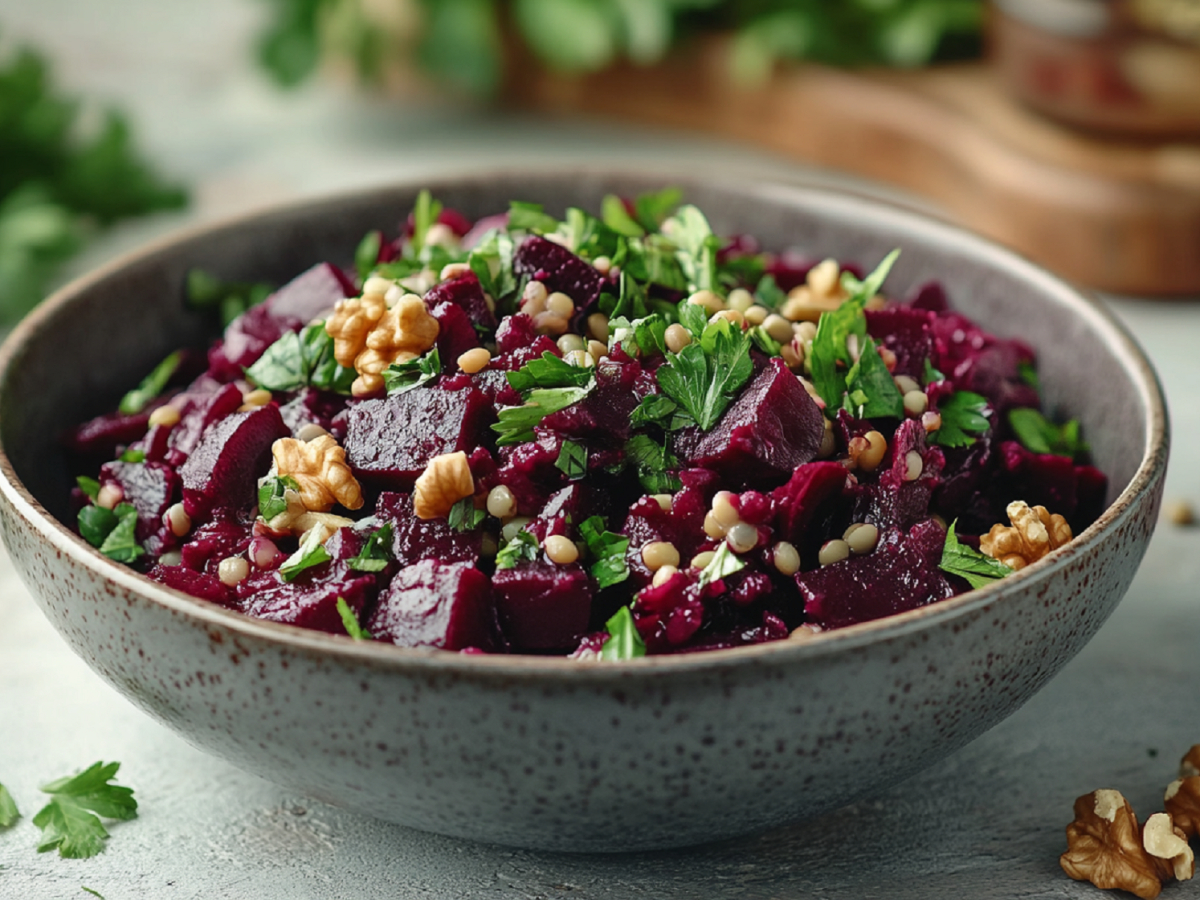 Rote-Bete-Linsen-Salat macht dich fit für die kalte Jahreszeit