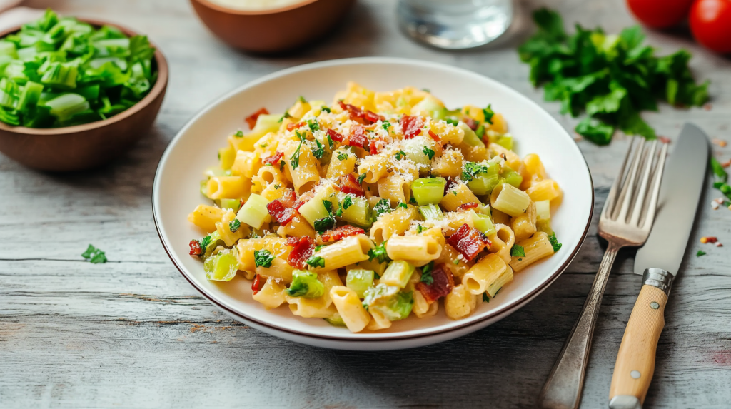 Traumhafte karamellisierte Lauch-Pasta, im Handumdrehen nachgekocht